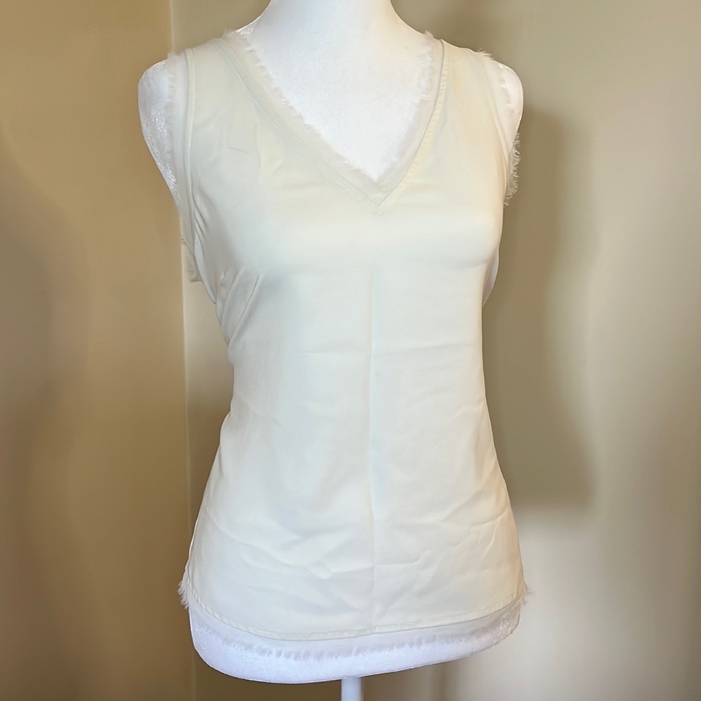 Front and back v-neck tank